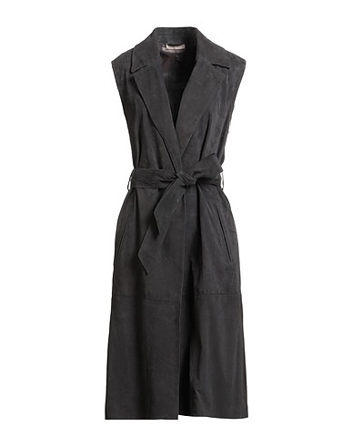 PUROTATTO Cappotto Antracite 100% Pelle