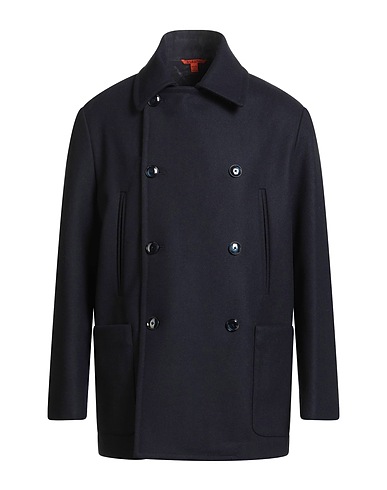 BARENA Coat Navy blue 75% Wool, 25% Polyamide