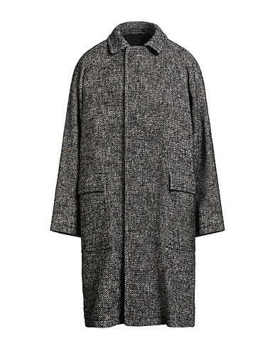 TAGLIATORE Mantel Schwarz 40% Baumwolle, 20% Wolle, 19% Polyester, 12% Seide, 9% Alpakawolle