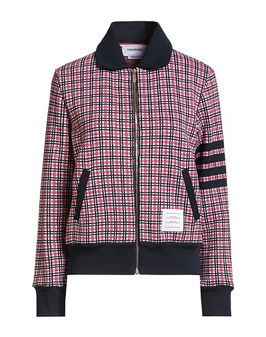 THOM BROWNE Jacket Red 100% Cotton, Elastane
