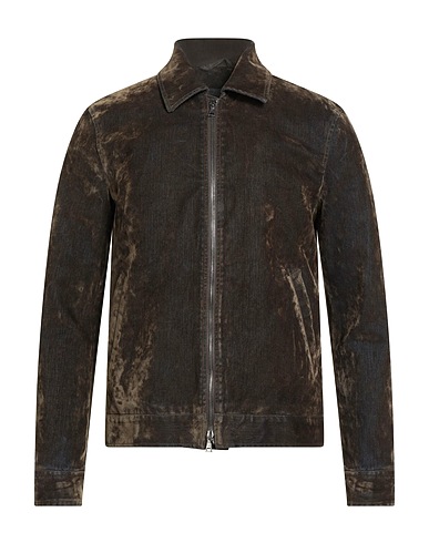 JOHN VARVATOS Jacket Military green 97% Cotton, 3% Elastane, Viscose