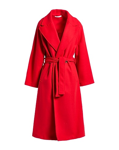OPERÀ Coat Red 90% Polyester, 10% Wool
