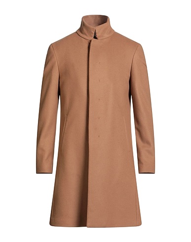 JOHN VARVATOS Coat Camel 75% Virgin Wool, 20% Polyamide, 5% Recycled cashmere