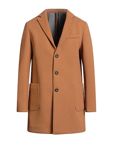 WHY NOT BRAND Coat Camel 54% Polyester, 41% Viscose, 5% Elastane