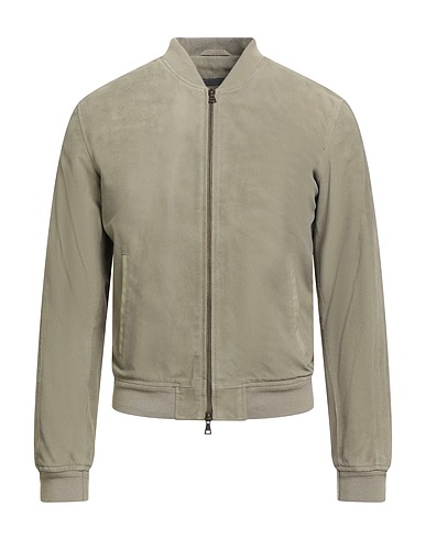 JOHN VARVATOS Bomber Sage green Ovine leather