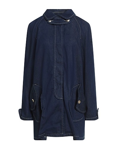 EMPORIO ARMANI Denim jacket Blue 98% Cotton, 2% Elastane