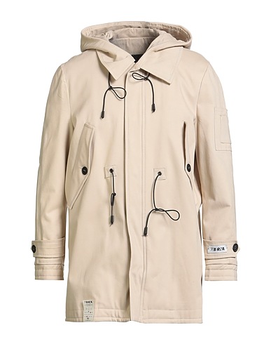 BERNA Coat Beige 97% Cotton, 3% Elastane