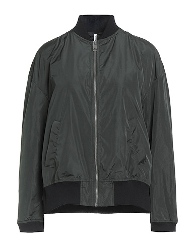 LIVIANA CONTI Bomber Dark green 100% Polyester, Polyamide