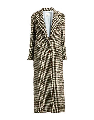 ALYSI Coat Light green 42% Virgin Wool, 24% Polyester, 21% Polyamide, 13% Silk