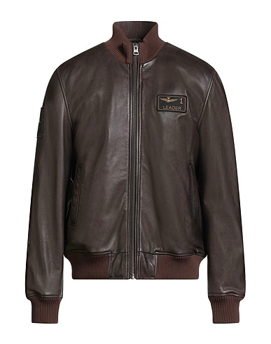 AERONAUTICA MILITARE Cazadora Café 100% Cuero