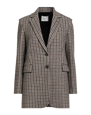 CIRCOLO 1901 Blazer Chocolate brown 95% Cotton, 5% Elastane