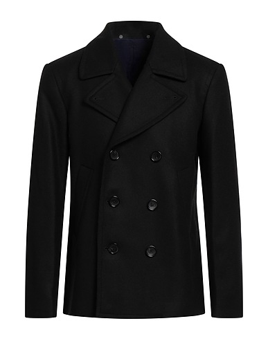 PS PAUL SMITH Coat Black 67% Wool, 26% Polyamide, 7% Cashmere