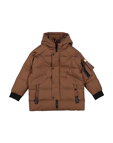 MANUEL RITZ Shell jacket Brown 100% Polyester