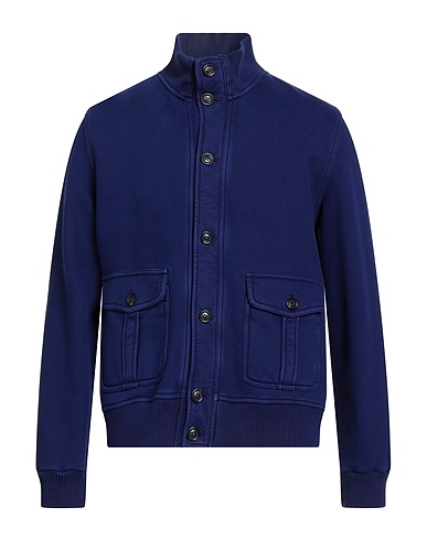 CIRCOLO 1901 Bomber Bright blue 100% Cotton