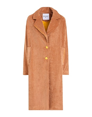 FRONT STREET 8 Coat Camel 88% Polyester, 11% Polyamide, 1% Elastane