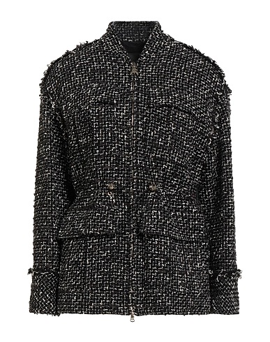 PATRIZIA PEPE Cappotto Nero 62% Cotone, 23% Poliestere, 12% Acrilico, 3% Altre Fibre