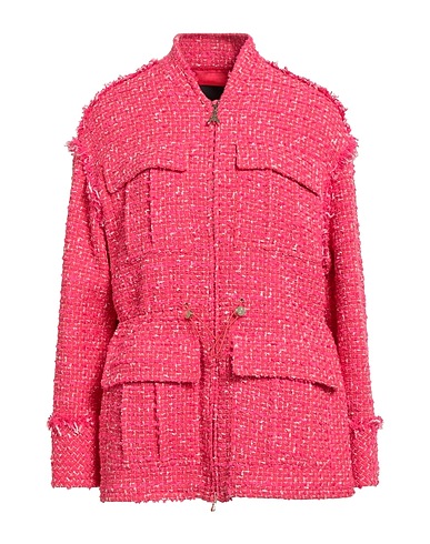 PATRIZIA PEPE Coat Coral 62% Cotton, 23% Polyester, 12% Acrylic, 3% Other Fibres