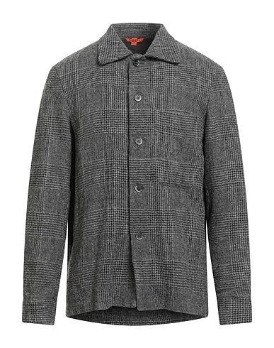 BARENA Patterned shirt Grey 100% Virgin Wool