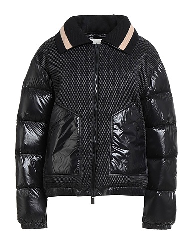 VICOLO Shell jacket Black 100% Nylon, Viscose, Polyester