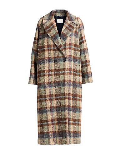 CIRCOLO 1901 Coat Sage green 45% Wool, 24% Polyester, 14% Acrylic, 12% Alpaca wool, 5% Other Fibres