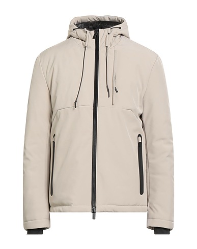 HAMAKI-HO Shell jacket Light grey 92% Polyester, 8% Elastane