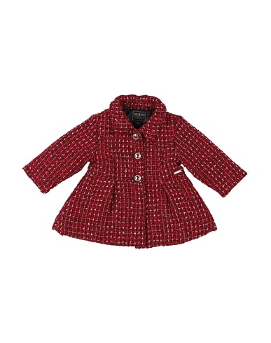 GUESS Mantel Rot 80% Polyester, 7% Viskose, 6% Baumwolle, 5% Andere Fasern, 2% Wolle