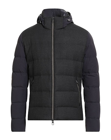 MONTECORE Shell jacket Navy blue 98% Wool, 2% Elastane