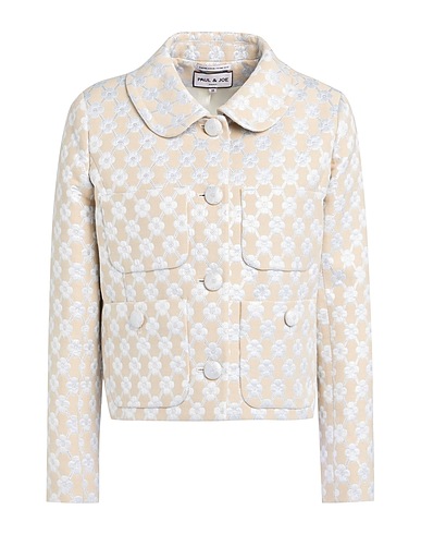 PAUL & JOE Jacket Beige 55% Polyester, 35% Cotton, 10% Metallic fiber