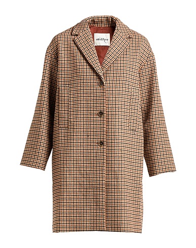 OTTOD'AME Coat SABBIA 40% Wool, 40% Polyester, 8% Viscose, 6% Acrylic, 6% Polyamide