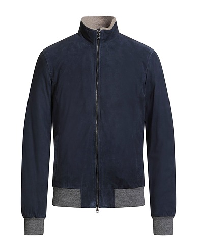 BARBA Napoli Jacket Navy blue 100% Leather