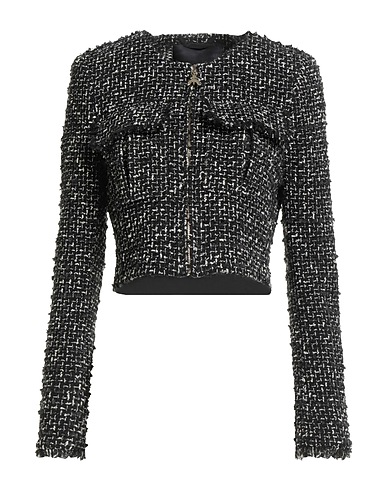 PATRIZIA PEPE Jacke Schwarz 62% Baumwolle, 23% Polyester, 12% Acryl, 3% Andere Fasern