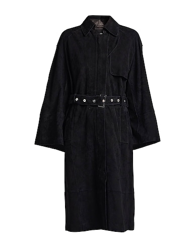 DONDUP Coat Black 100% Lambskin
