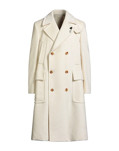 LARDINI Coat White 51% Virgin Wool, 49% Alpaca wool