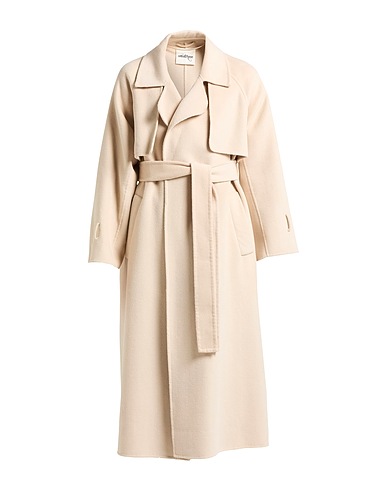 OTTOD'AME Coat Beige 50% Wool, 30% Polyester, 20% Viscose