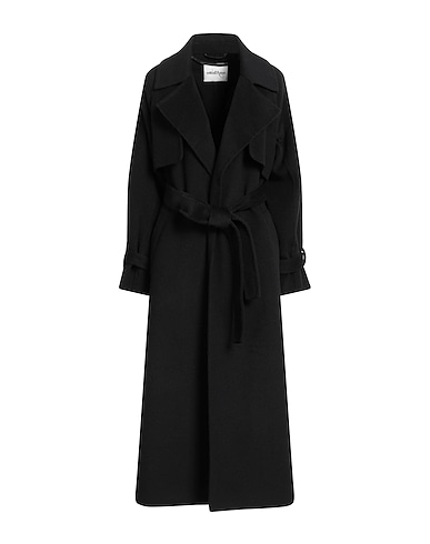 OTTOD'AME Cappotto Nero 50% Lana, 30% Poliestere, 20% Viscosa