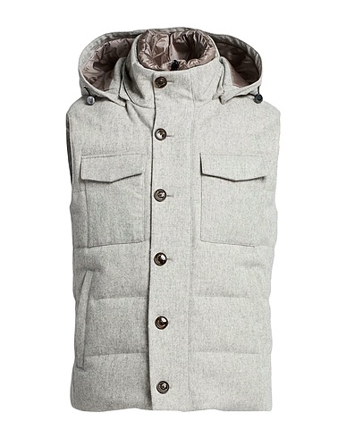 MONTECORE Gilet Grey 90% Wool, 10% Polyamide