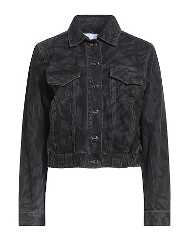 GANNI Denim jacket Black 100% Organic cotton