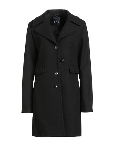 FAY Mantel Schwarz 80% Schurwolle, 20% Polyamid