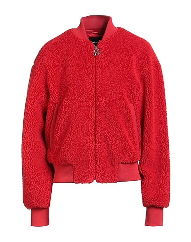KARL LAGERFELD Teddy Coat Red 100% Polyester
