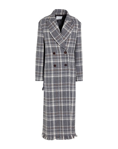 BALLANTYNE Coat Grey 97% Wool, 3% Cashmere