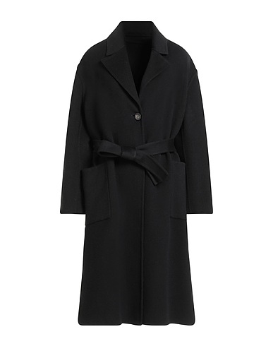 MALO Coat Black 100% Cashmere