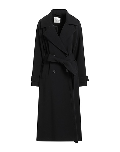 OTTOD'AME Full-length jacket Black 62% Polyester, 32% Viscose, 6% Elastane