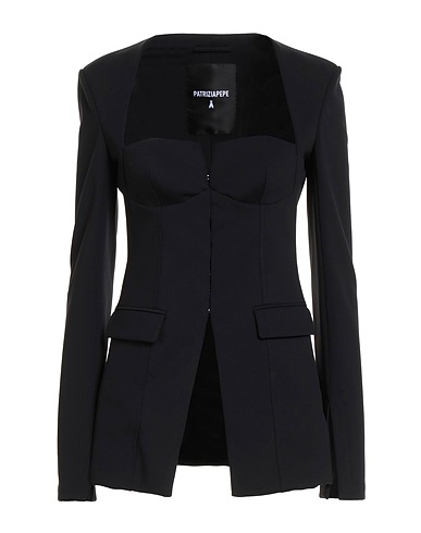 PATRIZIA PEPE Jacket Black 81% Polyamide, 19% Elastane