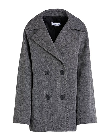 CARACTÈRE Coat Black 38% Cotton, 33% Wool, 29% Polyacrylic