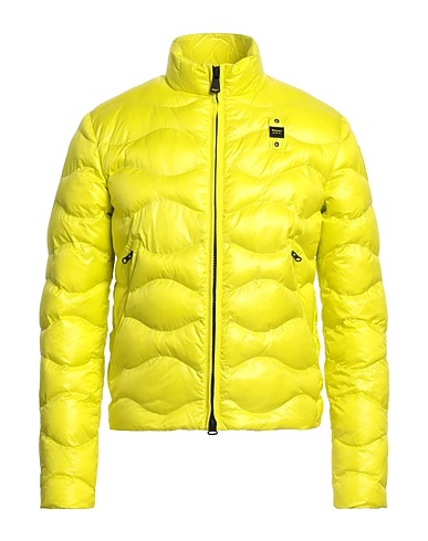 BLAUER. Shell jacket Yellow 100% Polyamide