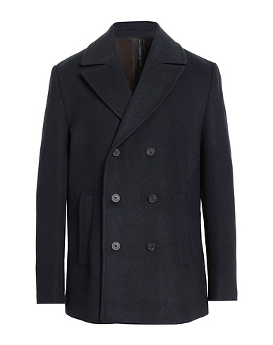 HAMAKI-HO Coat Midnight blue 65% Polyester, 20% Acrylic, 15% Rayon