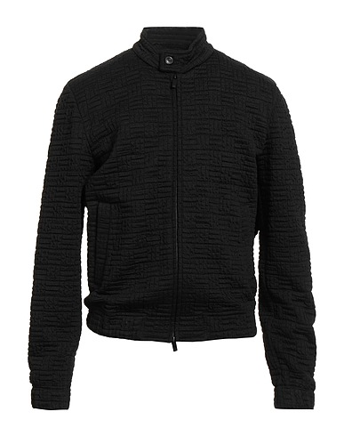 EMPORIO ARMANI Jacke Schwarz 28% Wolle, 28% Acryl, 23% Polyamid, 19% Polyester, 2% Elastan