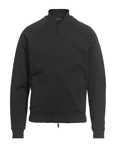 EMPORIO ARMANI Sweatshirt Black 58% Cotton, 40% Polyester, 2% Elastane
