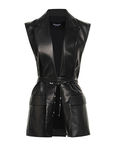 DONDUP Leather jacket Black 100% Lambskin