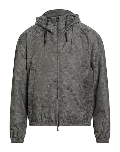 EMPORIO ARMANI Jacket Military green 52% Polyamide, 48% Polyester